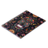 Dia de los Muertos Sugar Skull Spiral Notebook Notizblock (Linke Seite)