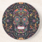 Dia de los Muertos Sugar Skull Stone Getränkeuntersetzer (Vorne)