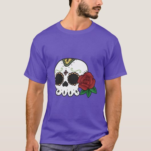 Dia de los Muertos Sugar Skull T-Shirt (Vorderseite)