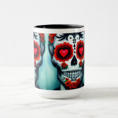 Dia de Los Muertos Sugar Skull Tasse (Zentrum)