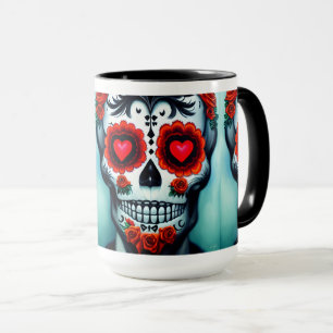 Dia de Los Muertos Sugar Skull Tasse