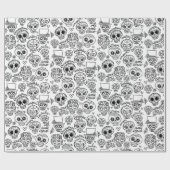 Dia de Los Muertos Sugar Skulls - Färben Geschenkpapier (Flach)