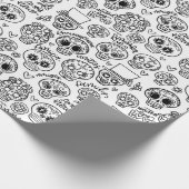 Dia de Los Muertos Sugar Skulls - Färben Geschenkpapier (Ecke)