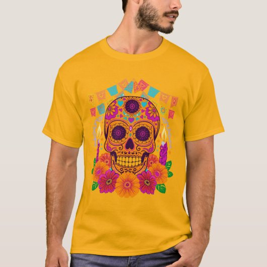 Dia de los Muertos T - Shirt (Vorderseite)