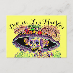 Dia de Los Muertos Tag der toten Einladungen