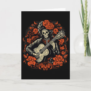 Dia De Los Muertos Tag Der Toten Halloween Skele Karte