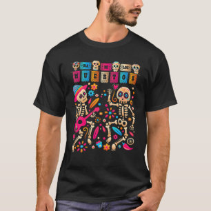Dia De Los Muertos Tag Der Toten Mexikanischer Ske T-Shirt