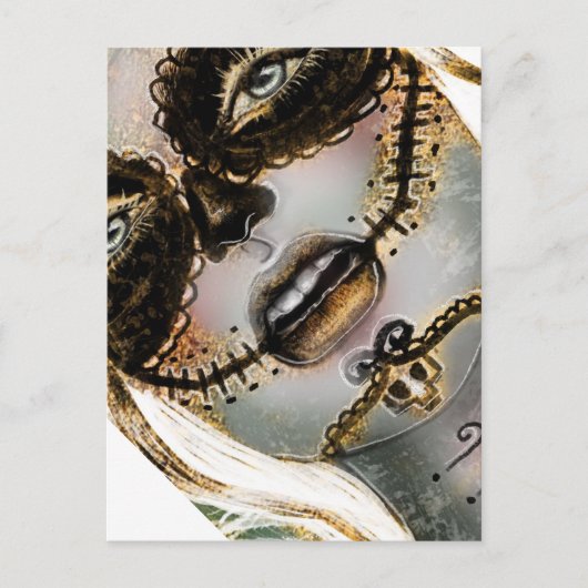 "Dia de Los Muertos" (Tag der Toten) Postkarte (Vorderseite)