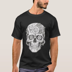 Dia de los Muertos/Tag der Toten Schwarz T-Shirt