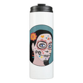 Día de Los Muertos Tag der Toten Thermosbecher