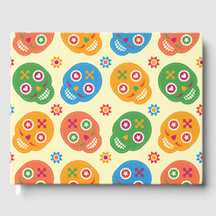 Dia De Los Muertos. Tag der Toten. Zuckerschädel. Gästebuch
