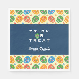 Dia De Los Muertos. Tag der Toten. Zuckerschädel. Serviette