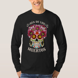 Dia de Los Muertos Tag des Toten Schädelkostüms H T-Shirt