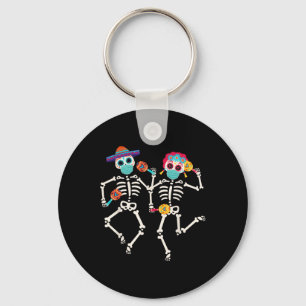 Dia de Los Muertos Tag des Toten Schädeltanzes Schlüsselanhänger