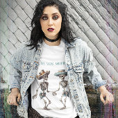 Dia de los Muertos tanzende Skelette anpassbar T-Shirt