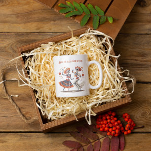 Dia de los Muertos tanzende Skelette anpassbar Verwandlungstasse