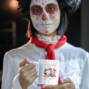 Dia de los Muertos tanzt mariacheras Verwandlungstasse