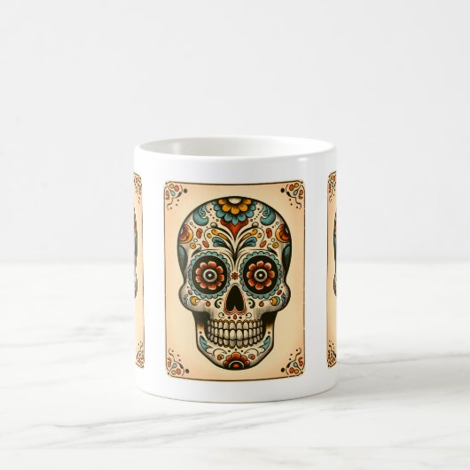Dia de los Muertos Tarot Kaffeetasse (Mittel)