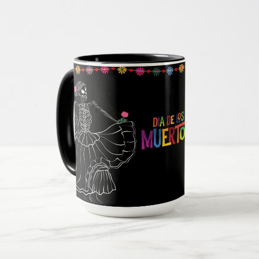 Dia De Los Muertos Tasse (Vorderseite Links)