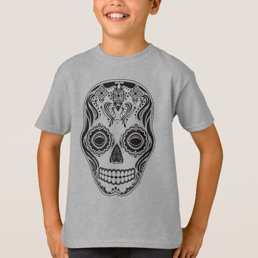 Dia de los Muertos That Girl Skull T-Shirt (Vorderseite)