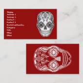 Dia de los Muertos That Girl Skull Visitenkarte (Vorne/Hinten)