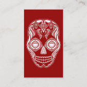 Dia de los Muertos That Girl Skull Visitenkarte (Rückseite)