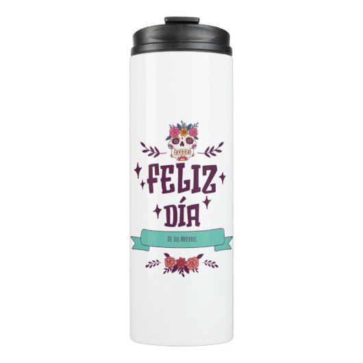 Dia De Los Muertos Thermosbecher (Vorderseite)
