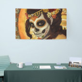 Dia De Los Muertos Throw Pillow Banner (Messeveranstaltung)