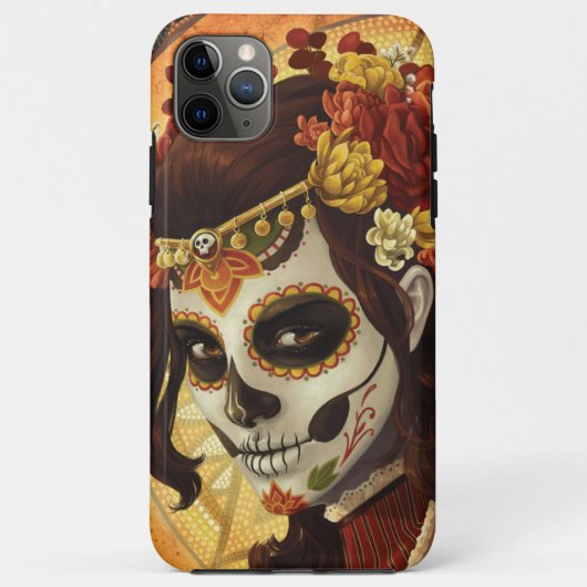 Dia De Los Muertos Throw Pillow Case-Mate iPhone Hülle (Rückseite)