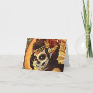 Dia De Los Muertos Throw Pillow Dankeskarte