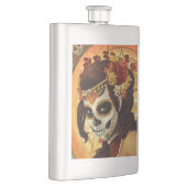 Dia De Los Muertos Throw Pillow Flachmann (Rechts)