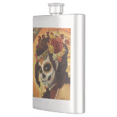Dia De Los Muertos Throw Pillow Flachmann (Links)