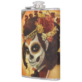 Dia De Los Muertos Throw Pillow Flachmann (Links)