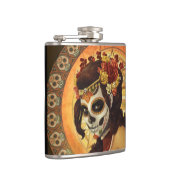 Dia De Los Muertos Throw Pillow Flachmann (Rechts)