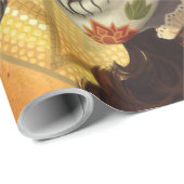 Dia De Los Muertos Throw Pillow Geschenkpapier (Rolleneckpunkt)