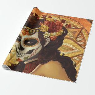 Dia De Los Muertos Throw Pillow Geschenkpapier