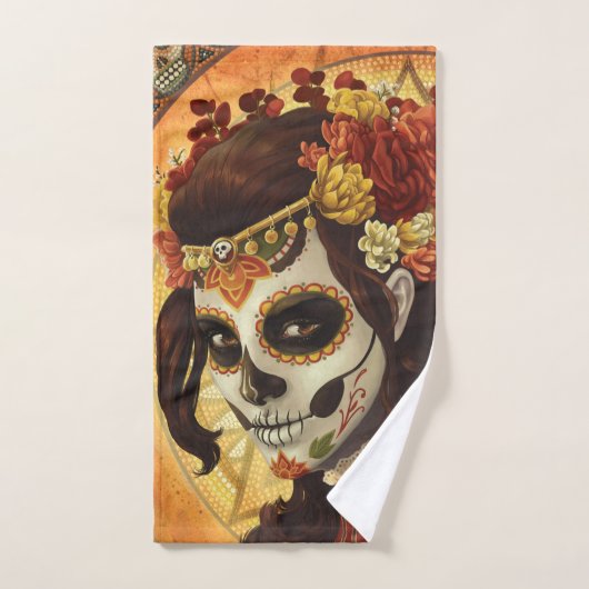 Dia De Los Muertos Throw Pillow Handtuch (Handtuch)