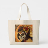 Dia De Los Muertos Throw Pillow Jumbo Stoffbeutel (Rückseite)