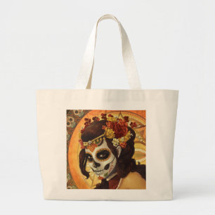 Dia De Los Muertos Throw Pillow Jumbo Stoffbeutel