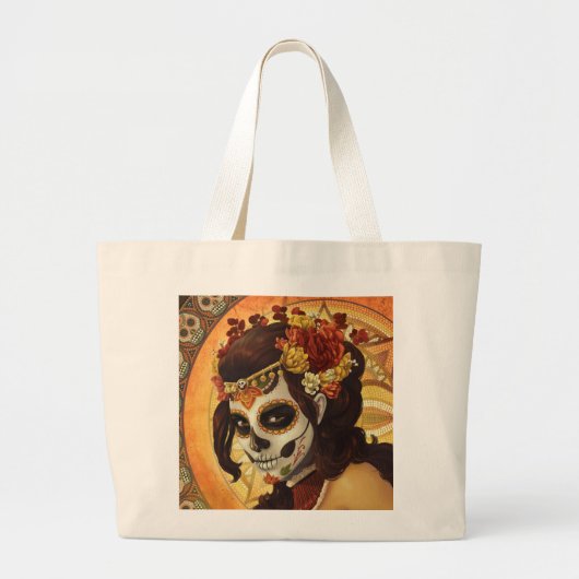 Dia De Los Muertos Throw Pillow Jumbo Stoffbeutel (Vorne)