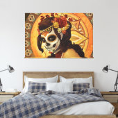 Dia De Los Muertos Throw Pillow Leinwanddruck (Insitu (Schlafzimmer))