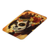Dia De Los Muertos Throw Pillow Magnet (Linke Seite)