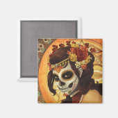 Dia De Los Muertos Throw Pillow Magnet (Vorderseite/Rückseite)