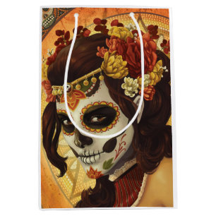 Dia De Los Muertos Throw Pillow Mittlere Geschenktüte
