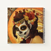 Dia De Los Muertos Throw Pillow Notizblock (Rückseite)