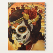 Dia De Los Muertos Throw Pillow Planer (Rückseite)