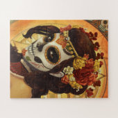 Dia De Los Muertos Throw Pillow Puzzle (Horizontal)
