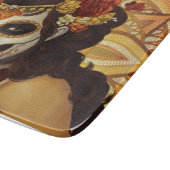 Dia De Los Muertos Throw Pillow Schneidebrett (Ecke)