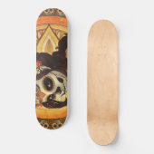 Dia De Los Muertos Throw Pillow Skateboard (Vorderseite)