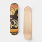 Dia De Los Muertos Throw Pillow Skateboard (Vorderseite)
